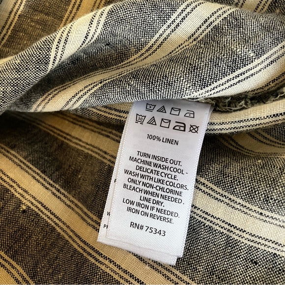 100% Linen Christian Soriano Blouse - Picture 7 of 8